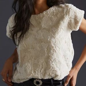 Anthropologie Maeve Faux Fur